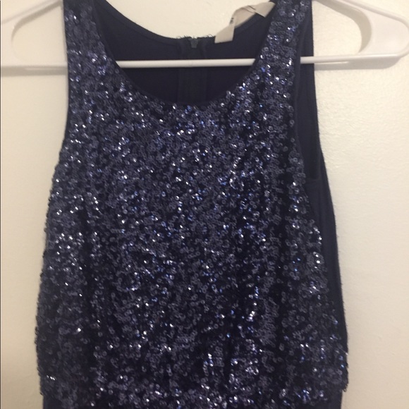 Cute navy blue sequence jumpsuit from H&M - Picture 3 of 4